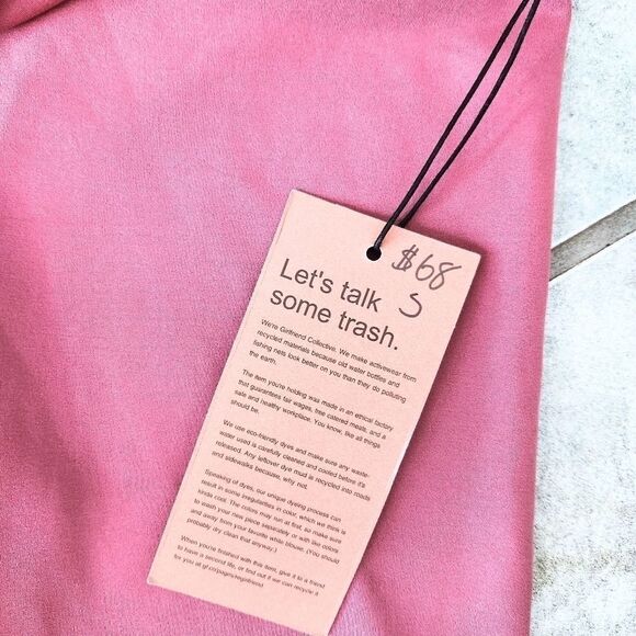 Girlfriend Collective Rose Pink NWT Leggings, Small - Picture 2 of 4